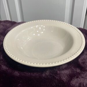 LAST ONE Elegant Cream Dinner Bowl